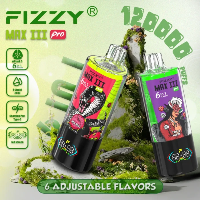 FIZZY MAX III PRO 120K PUFF 6 in 1