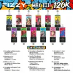 fizzy max iii pro 120k flavor list