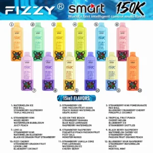 fizzy smart 150000 flavor list