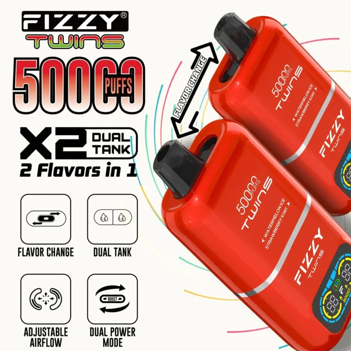 FIZZY TWINS 50000 PUFF 2 in 1