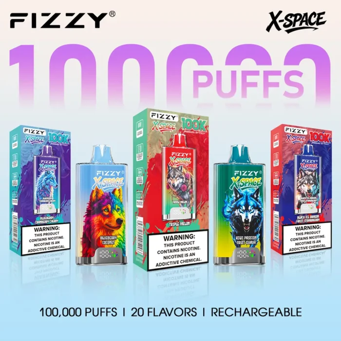fizzy x space 100k packaging display