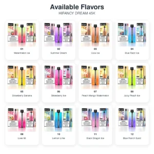 hifancy dream 45k flavor list