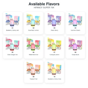 hifancy super 70k flavor list