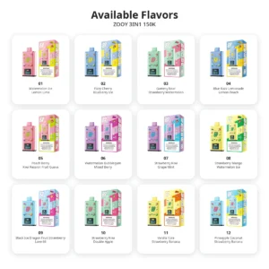 zooy 3 in 1 150k flavor list