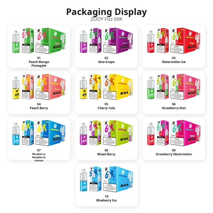 zooy fizz 60k packaging display