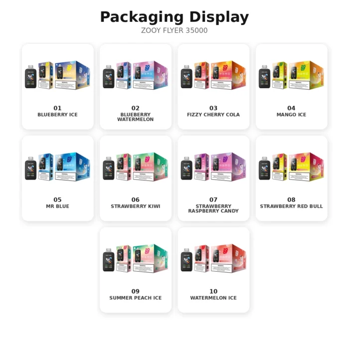 zooy flyer 35000 packaging display