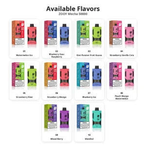 zooy mecha 50000 flavor list
