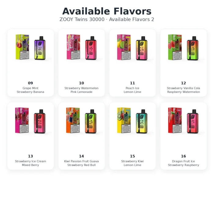 zooy twins 30000 flavor list 2