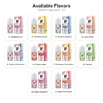 zooy e liquid 30ml flavor list1