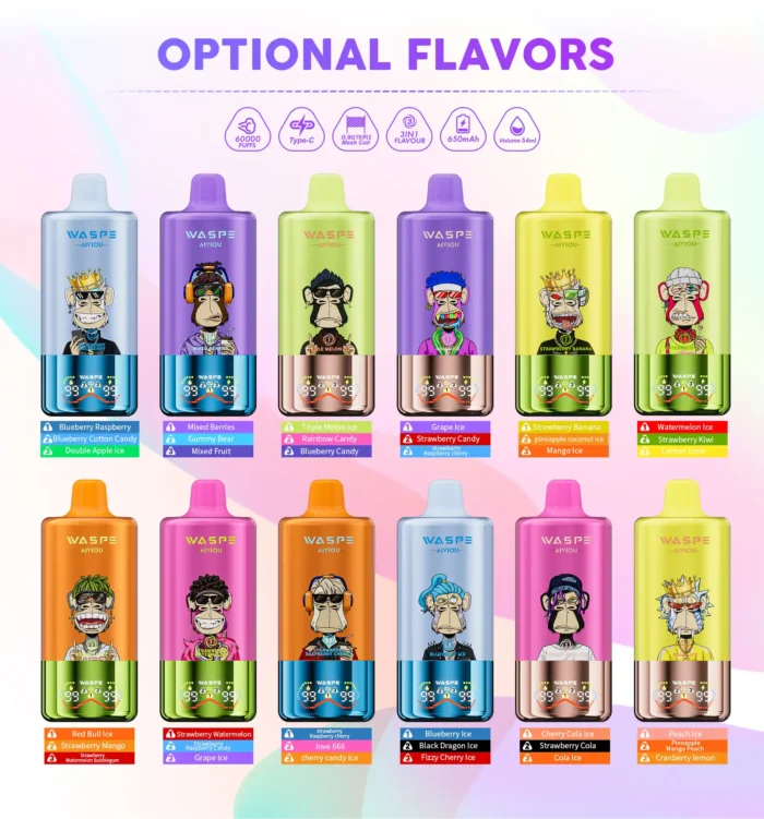WASPE 60K Triple Flavor 3 IN 1 flavor-list WASPE 60K Triple Flavor 3 IN 1 flavor list