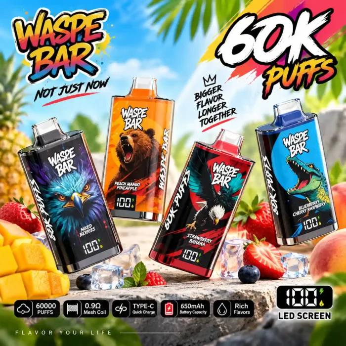 WASPE Bar 60K Puffs main WASPE Bar 60K Puffs