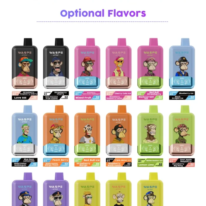 WASPE Double Flavor 40K 2 IN 1 flavor-list WASPE Double Flavor 40K 2 IN 1 flavor list scaled e1789382264834