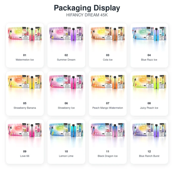 hifancy dream 45k packaging display
