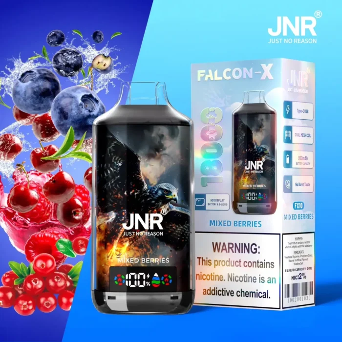 jnr falcon x 18k flavor 10 mixed berries